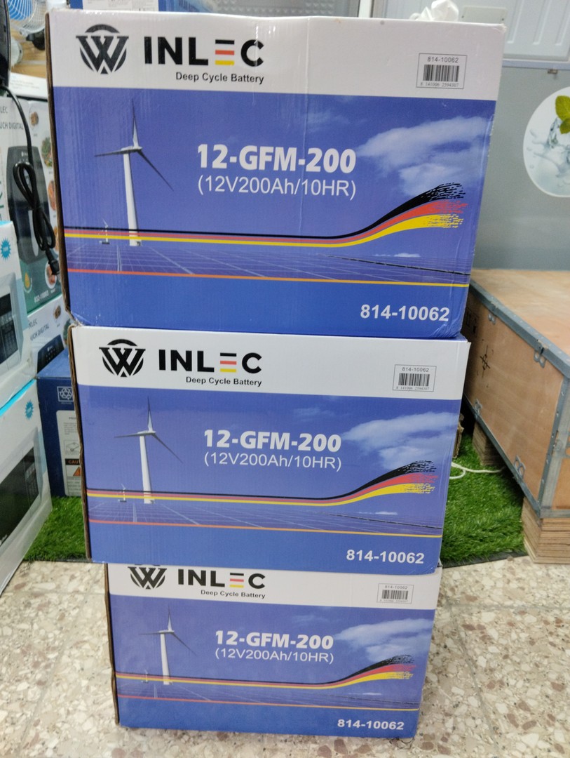plantas e inversores - bterias de gelatina de 12v y 200amp  en oferta  0