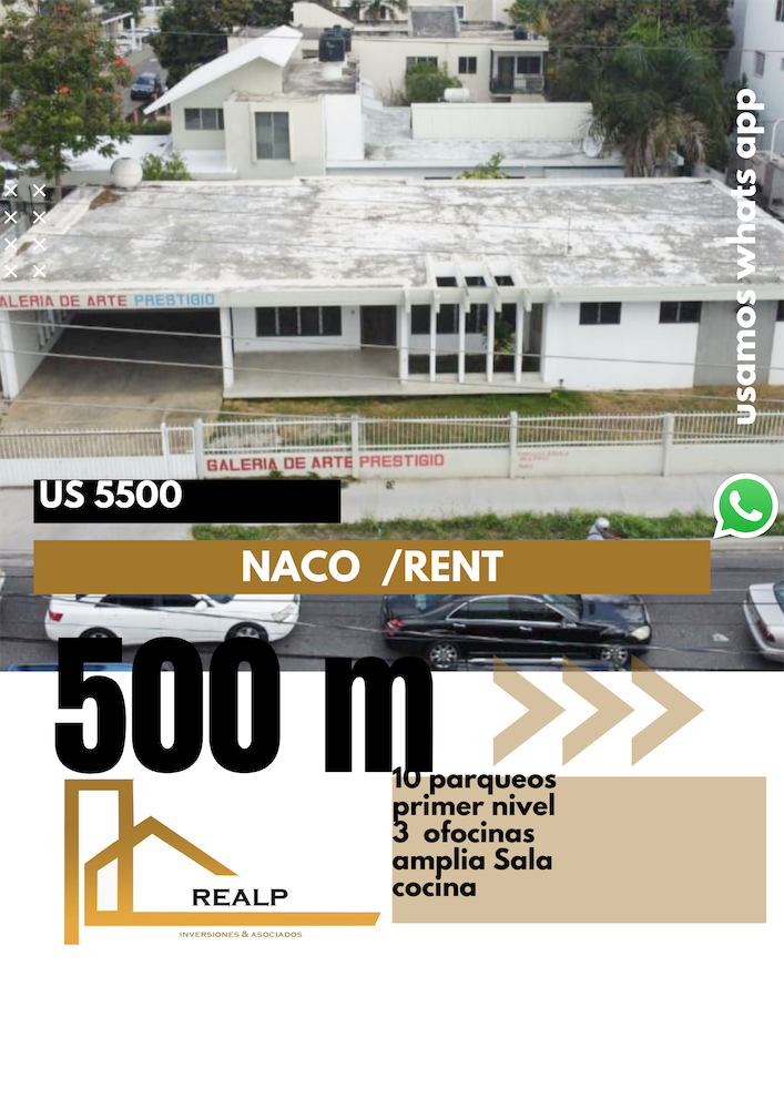 oficinas y locales comerciales - Local esquinero en Naco