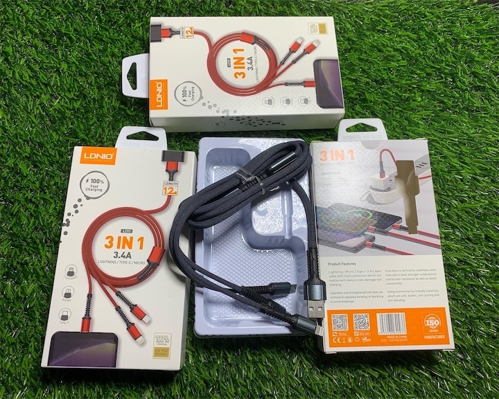 celulares y tabletas - Cable 3 en uno tipo c v8 iphone uSB