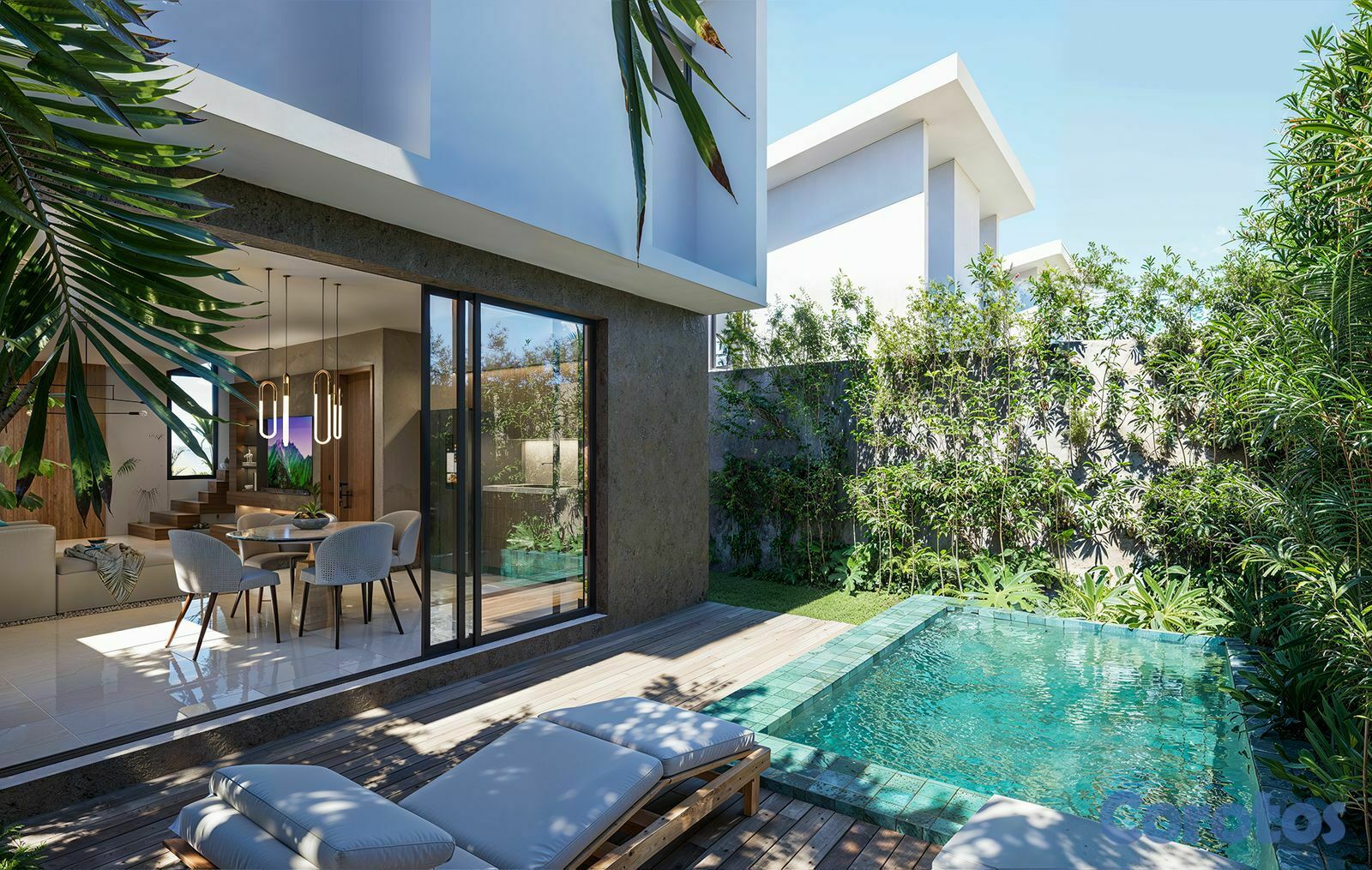 casas vacacionales y villas - PROYECTO DE VILLAS DE 1,2, Y 3 HABITACIONES 3