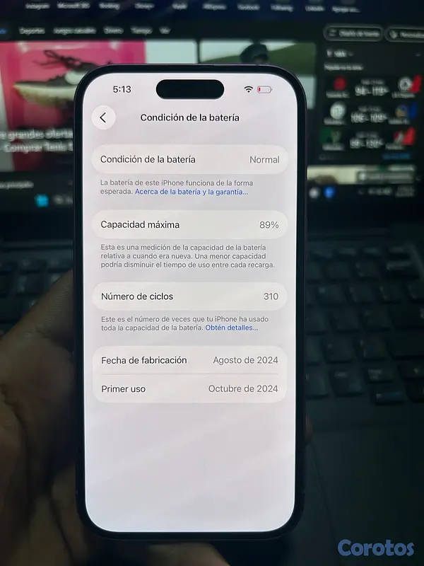 celulares y tabletas - iPhone 16 normal factori  6