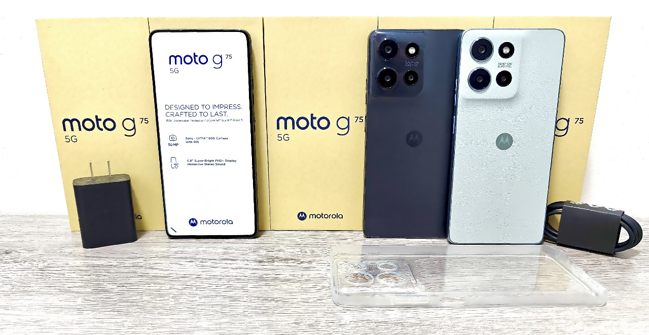 celulares y tabletas -  MOTOROLA MOTO G75 5G NUEVO + TCL BUDS 256GB 16RAM