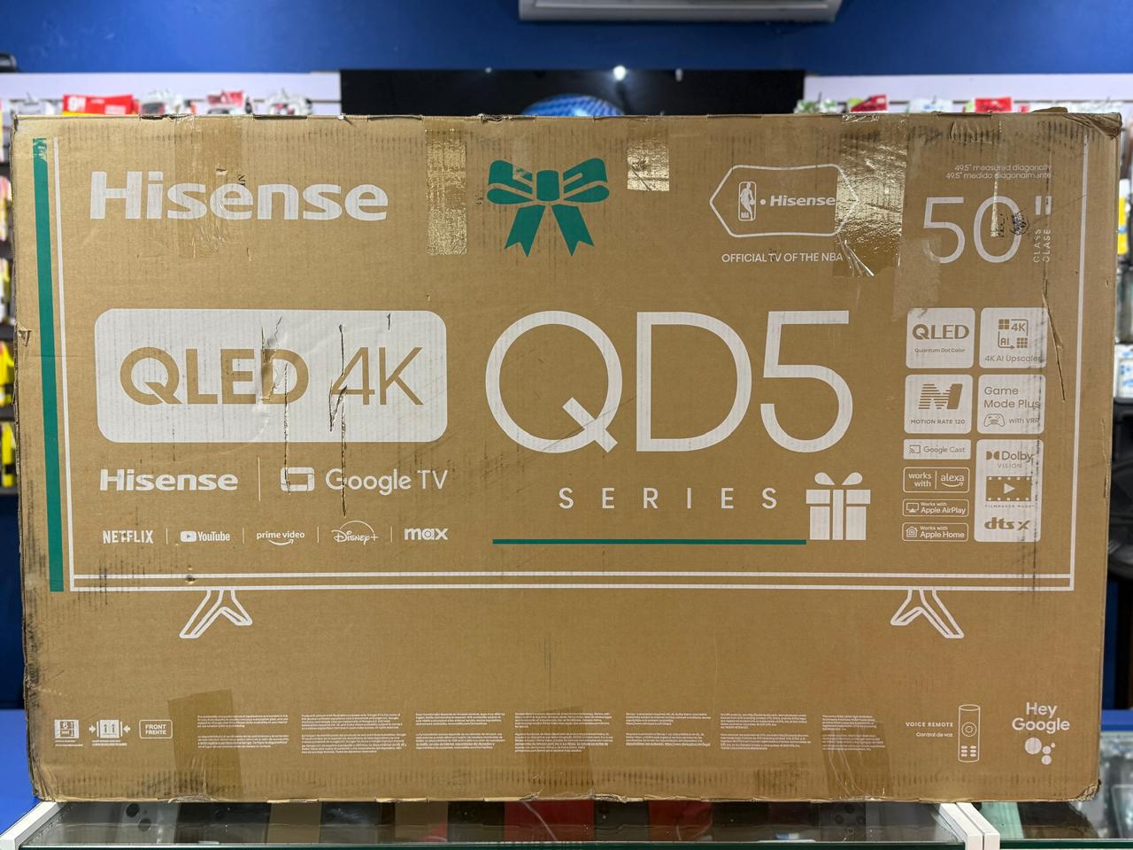 tv - SMART TV HISENSE QLED 50 GOOGLE TV CONTROL POR VOZ