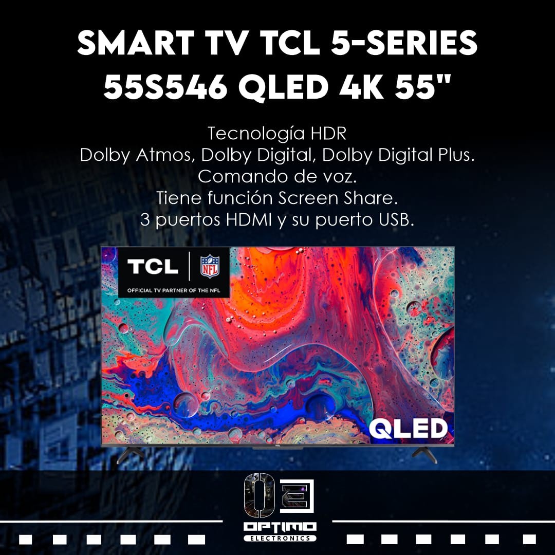 tv - TELEVISOR TCL SMART TV 55 4K UHD MODELO 55S546  0