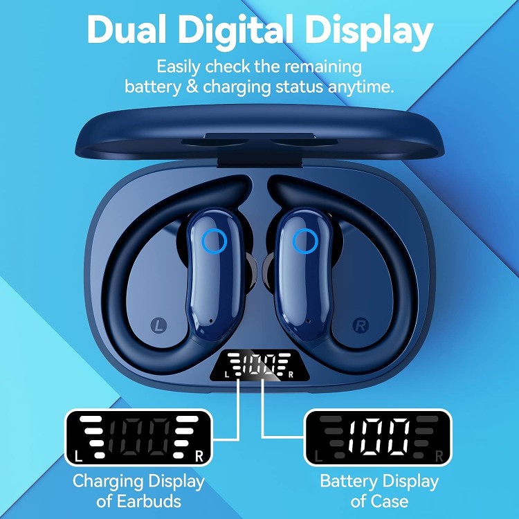 camaras y audio - Gnmn Auriculares Bluetooth inalambricos de reproduccion de 48 horas IPX7 imperme 1