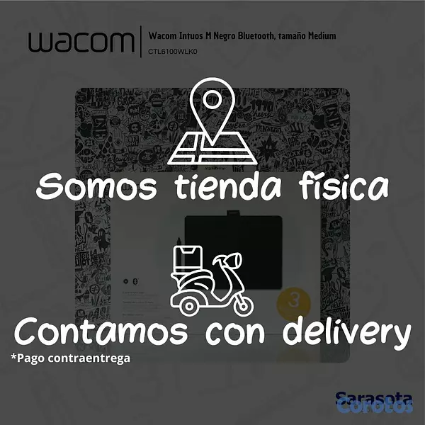 accesorios para electronica - Wacom Intuos M Negro CTL6100WLK0 3