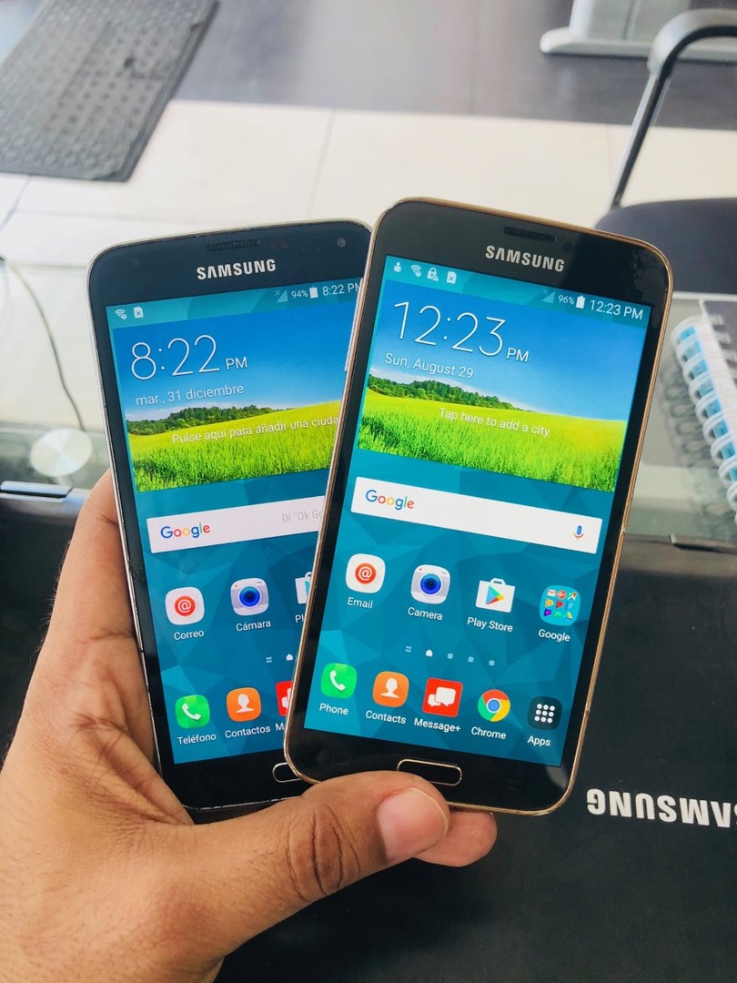 celulares y tabletas - SAMSUNG GALAXY S5 NEGRO DORADO 16GB REC LLEG 4G LTE
