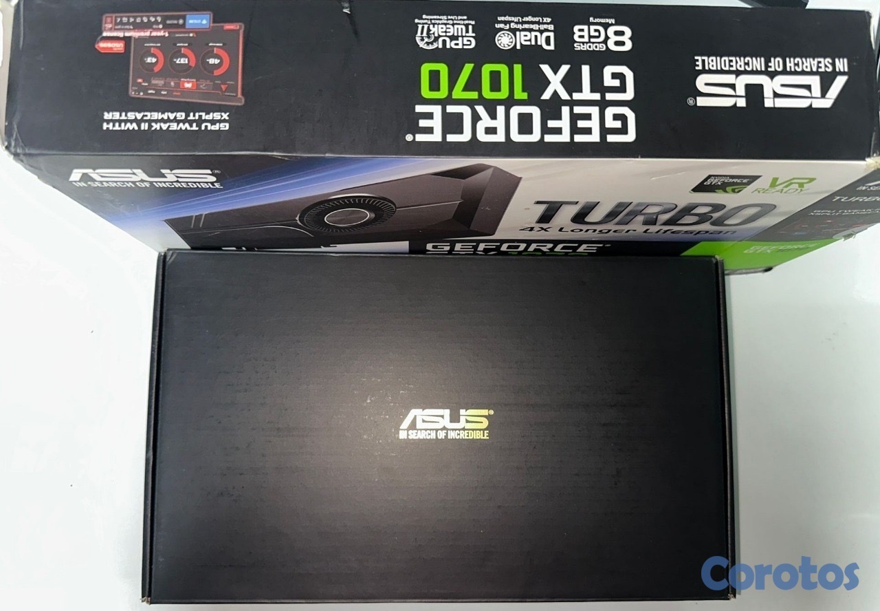 consolas y videojuegos - 🔥 GTX ASUS 1070 8GB GDDR5 Tarjeta grafica TURBO en su caja original!  🎮🔥 7