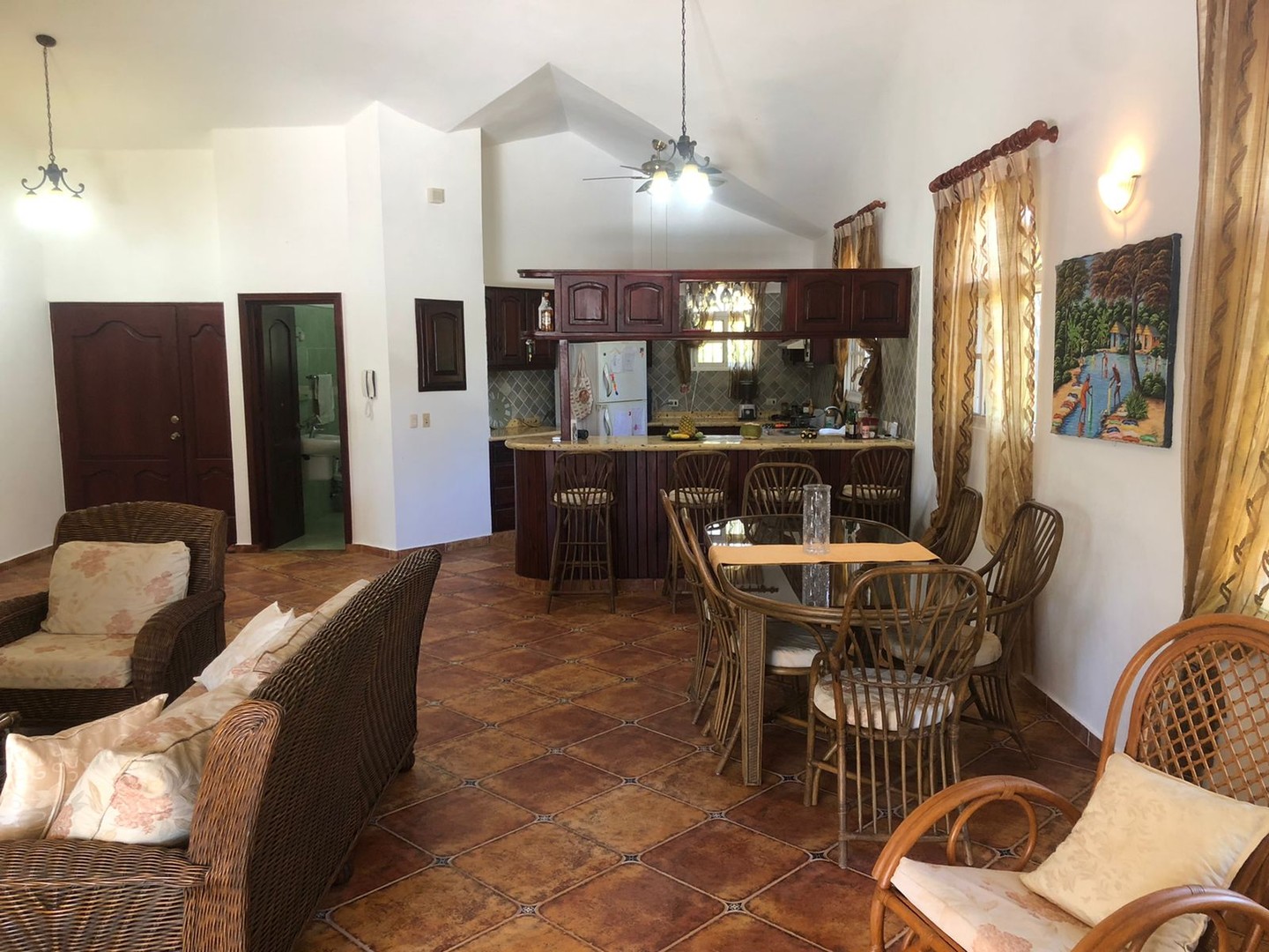 casas vacacionales y villas - En tercera linea de playa villa con muy buenos espacios  5