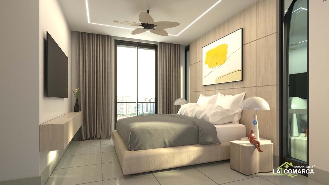 apartamentos - Apartamento en Plano con Piscina Residencial Cerrado en Santiago  3