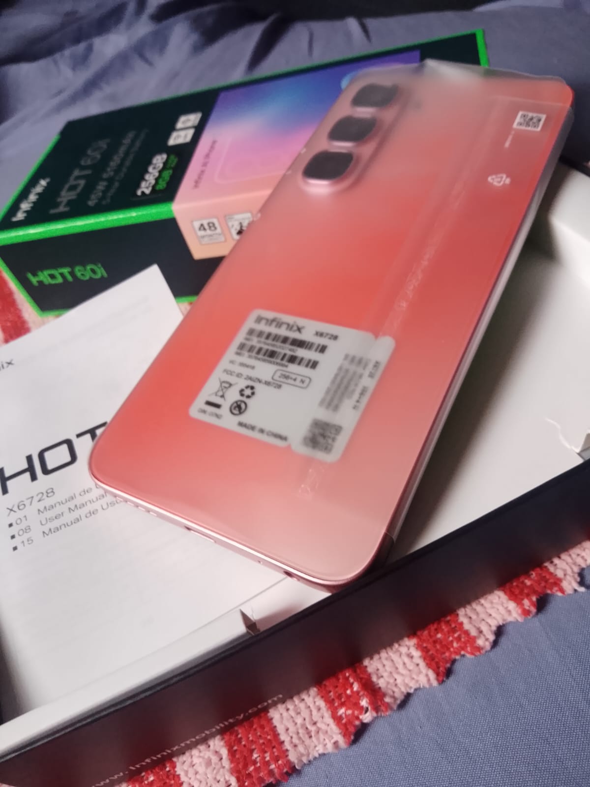 celulares y tabletas - celular infinix hot 60i de 256gb y 8gb de ram DUAL SIM y NFC y IP64 6