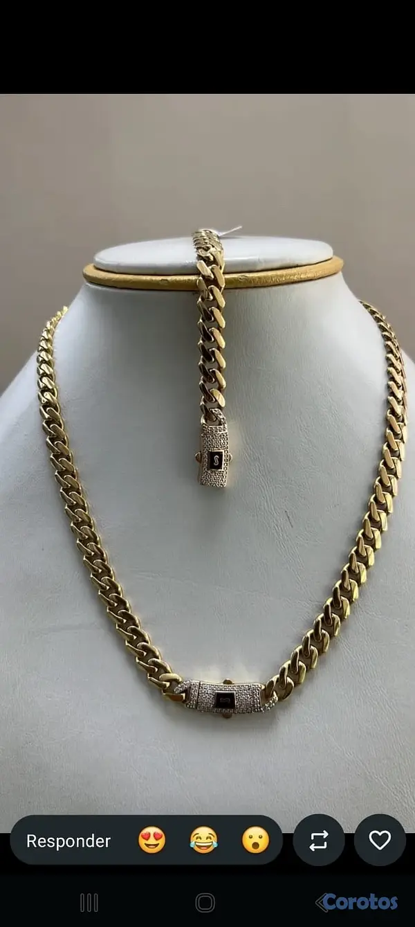 joyas, relojes y accesorios - cadena con medalla 10