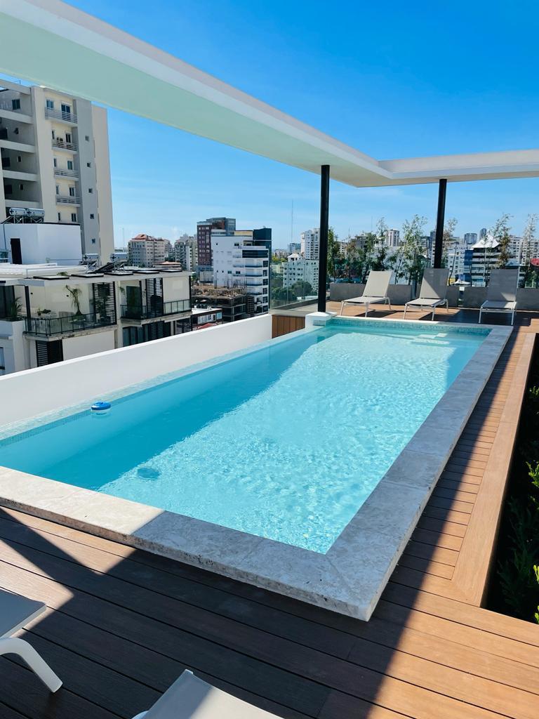 apartamentos - ALQUILO Piso 6 Amueblado Full En Naco