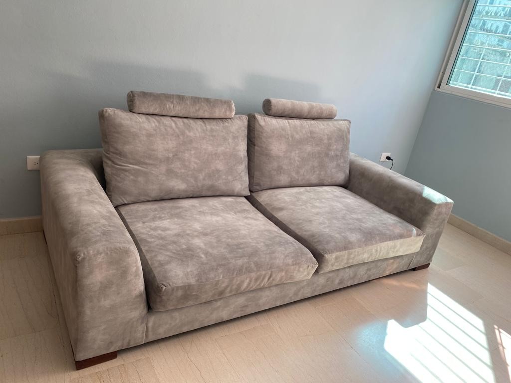 muebles y colchones - Mueble sofa de 4 plazas relleno de plumas