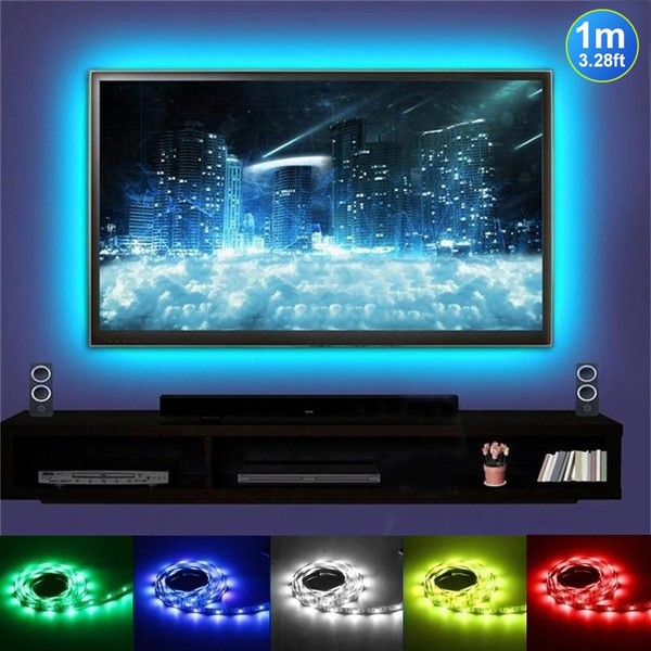 decoración y accesorios - Tiras LED RGB USB de 2 metros, ideal para TV 3