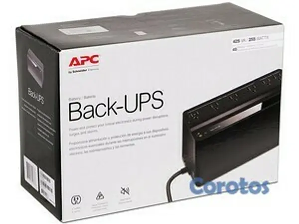 computadoras y laptops - UPS APC BE425M BACK-UPS ES, 0.425KVA (425VA) 255 WATTS, 6 OUTLET / ENTRADA 120V  2