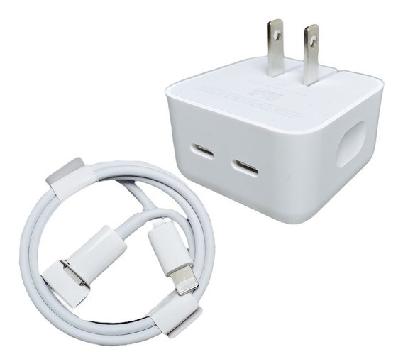 accesorios para electronica - Cargador compacto con puerto USB-C doble de 35W para iPhone 13 1