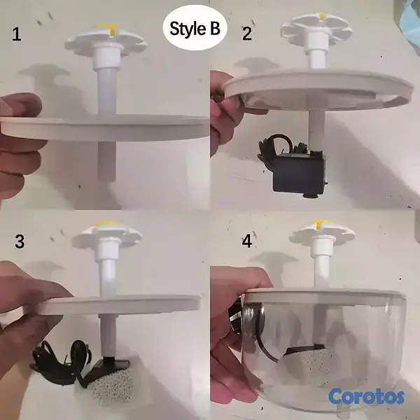 animales y mascotas - Fuente de agua para gatos 1.5 litros 7