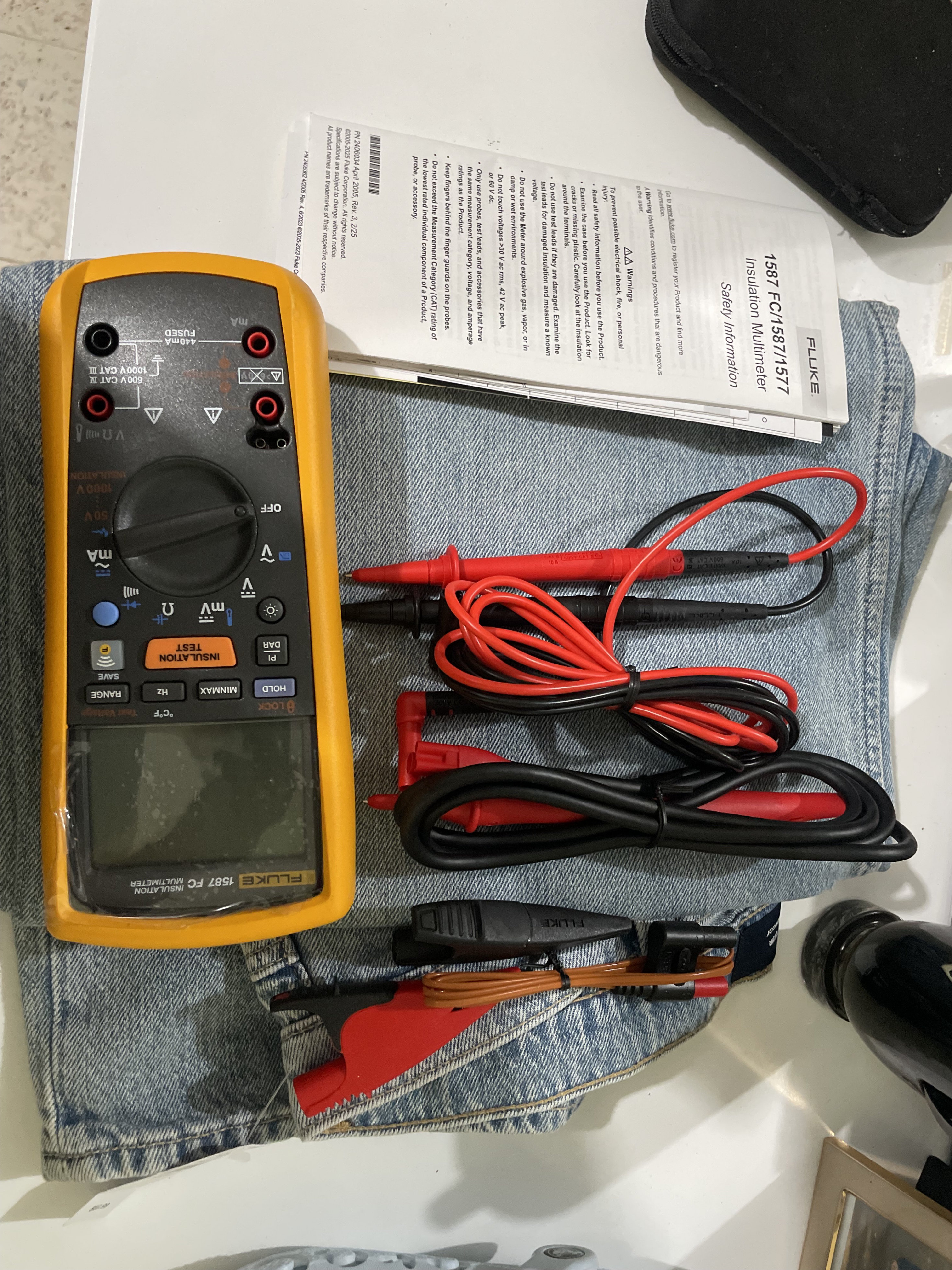 otros electronicos - multimetro fluke se conecta con el celular  2