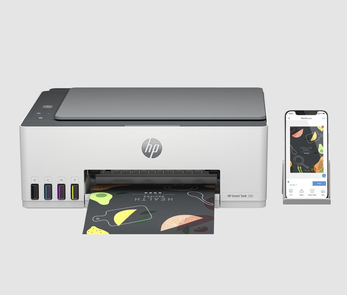 impresoras y scanners - OFERTA Impresora Multifuncional HP Smart Tank 580, Wifi y Cable USB 4