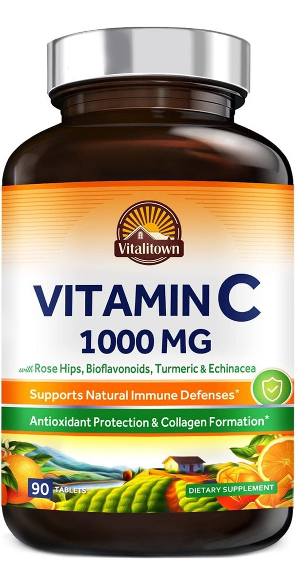 Salud y Equipamiento Médico - Vitamina C Vitalitown 90caps - Uni - Unidad A $1805 1
