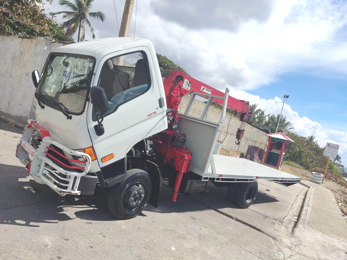 camiones y vehiculos pesados - HYUNDAI HD78 2018 CON GRÚA ÚNICO DUEÑO IMPECABLE 