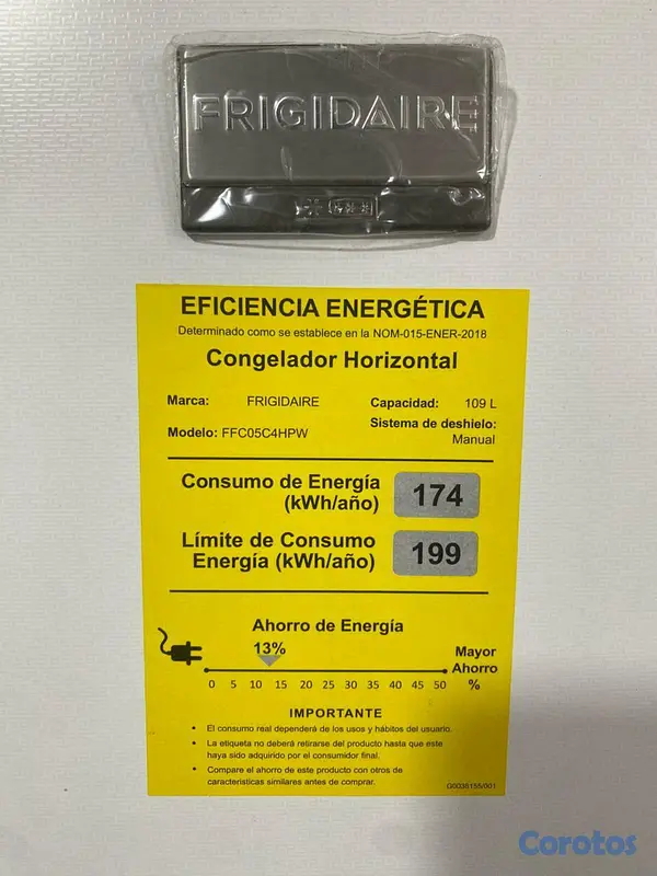 electrodomesticos - 
*FREEZER FRIGIDAIRE*
5 PIES
COLOR BLANCO DISPONIBLE 
MODELO FFC05

 4