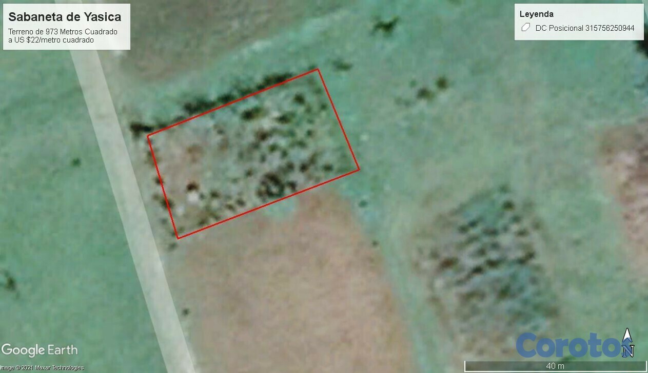solares y terrenos - Solar deslindado de 970 Metros cuadrado tiene 40X23 más o menos.  7