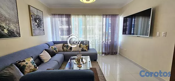 apartamentos - Apartamento Amueblado en Renta, 130 M2, 3 Habitaci 2