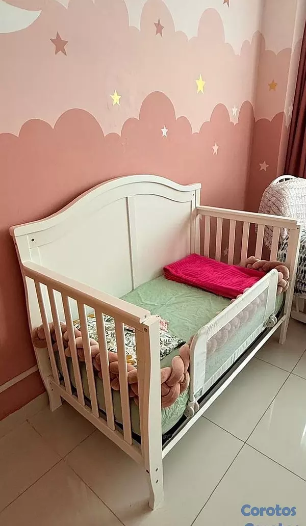 muebles - cuna con colchón  3