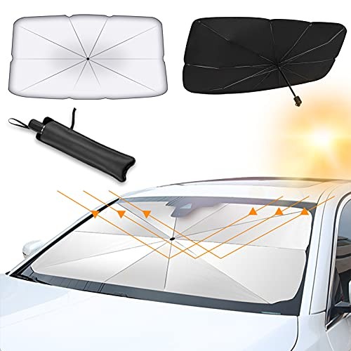 accesorios para vehiculos - Parasol plegable tipo sombrilla para vehículo 4