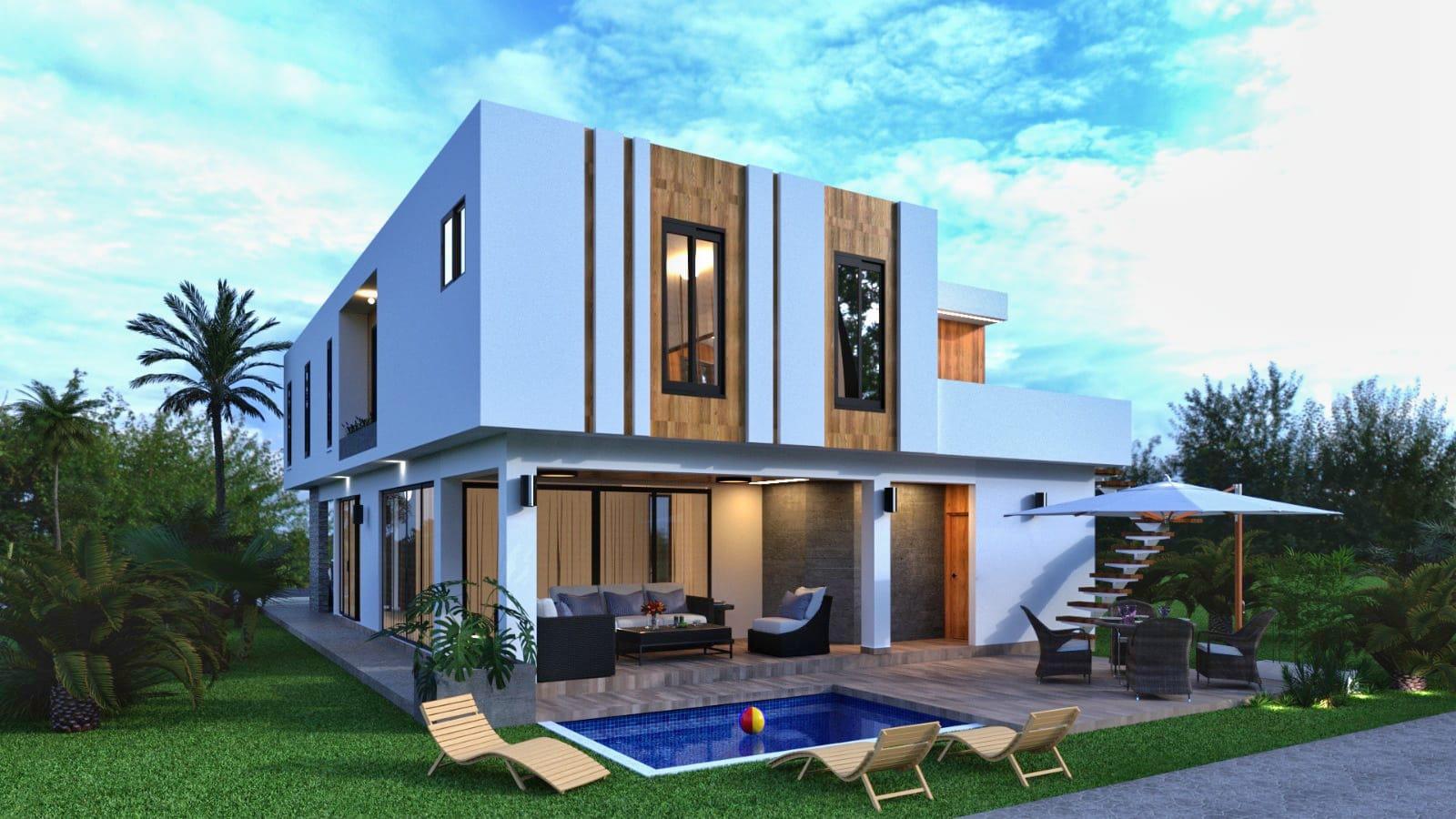 casas vacacionales y villas - VILLAS DE 4 HABITACIONES EN VISTA CANA