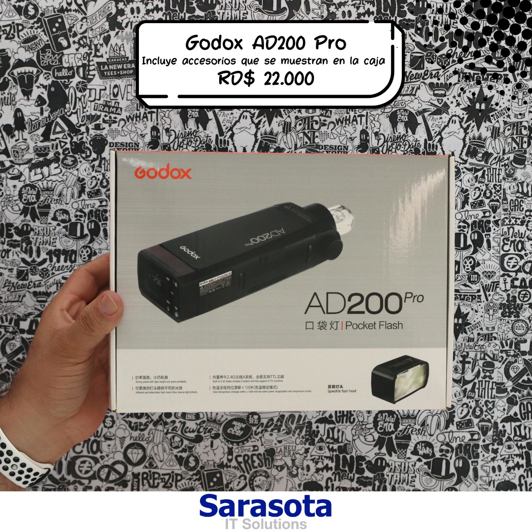 camaras y audio - Flash Godox modelo AD200 Pro (Somos Sarasota) Ad200pro

