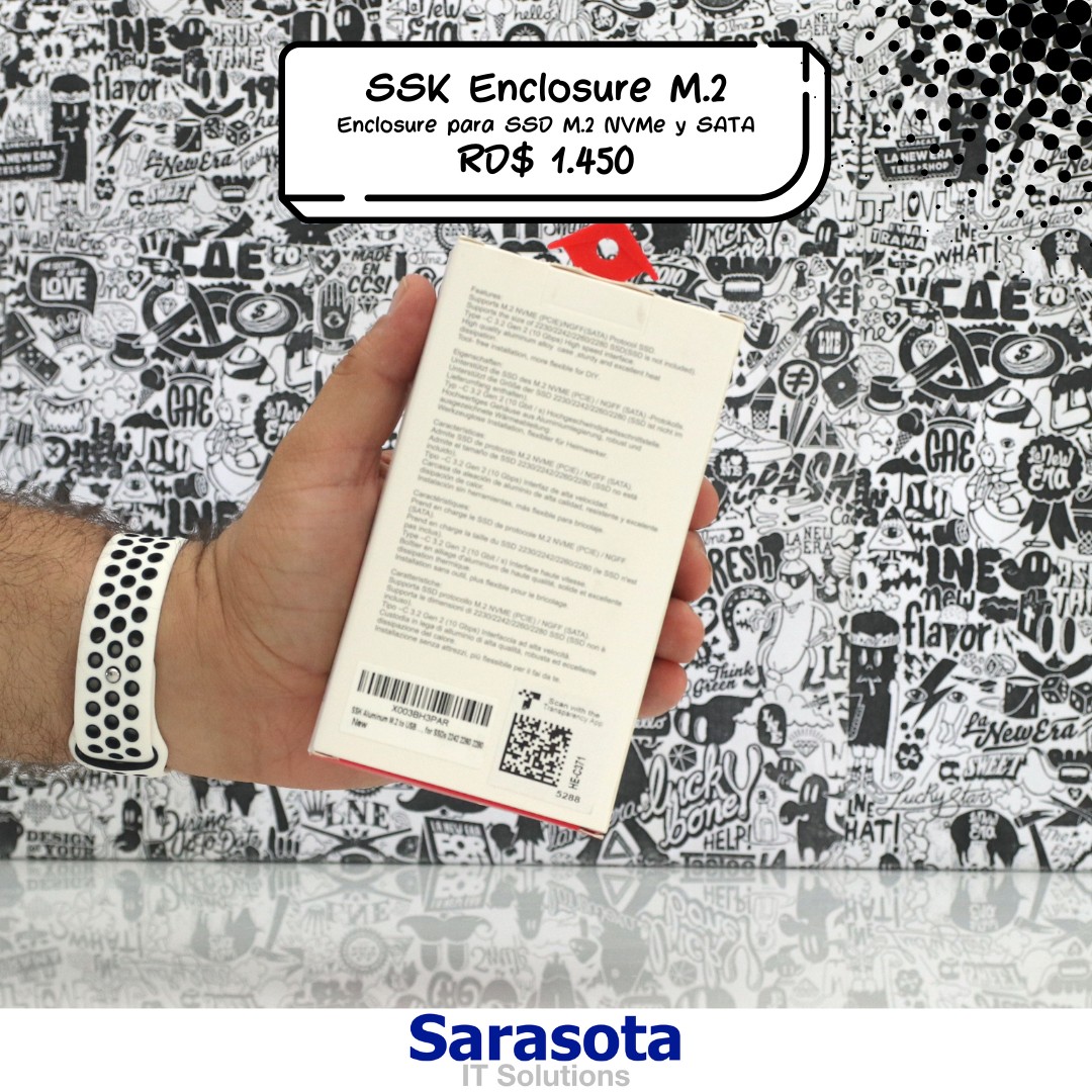 accesorios para electronica - Enclosure para SSD M.2 NVMe y SATA maca SSK (Somos Sarasota) 1