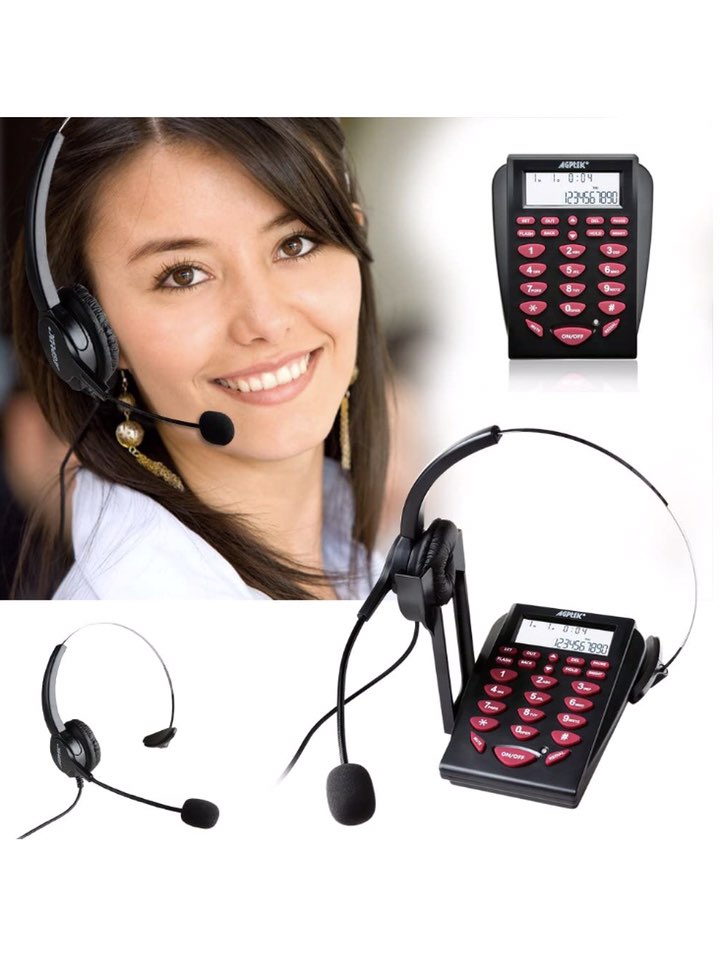 Teléfono Mono auricular para Call Center  0