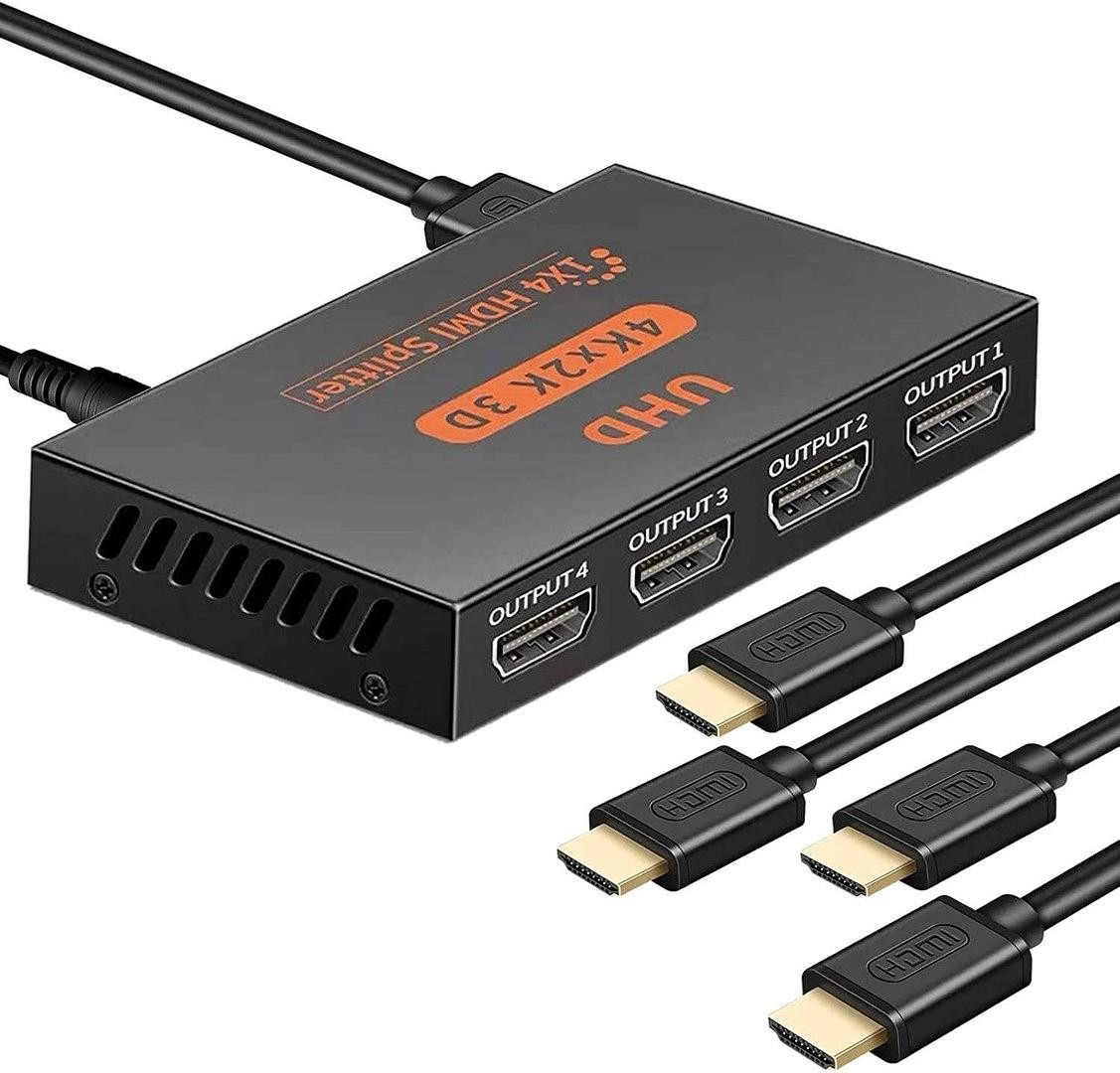 otros electronicos - Adaptador HDMI Hub Splitter 4k*2k (HDMI Splitter 1x4) 4