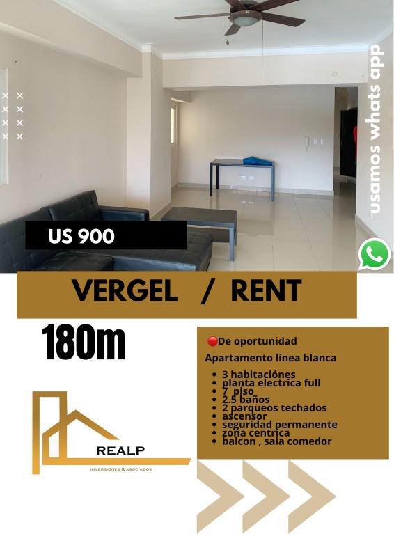 apartamentos - Apartamento línea blanca vergel