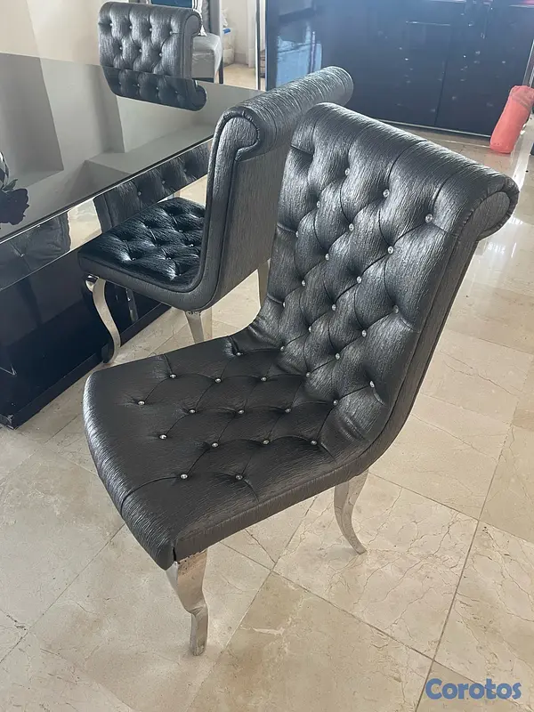muebles y colchones - Juego de Comedor Contemporáneo de 6 sillas 4
