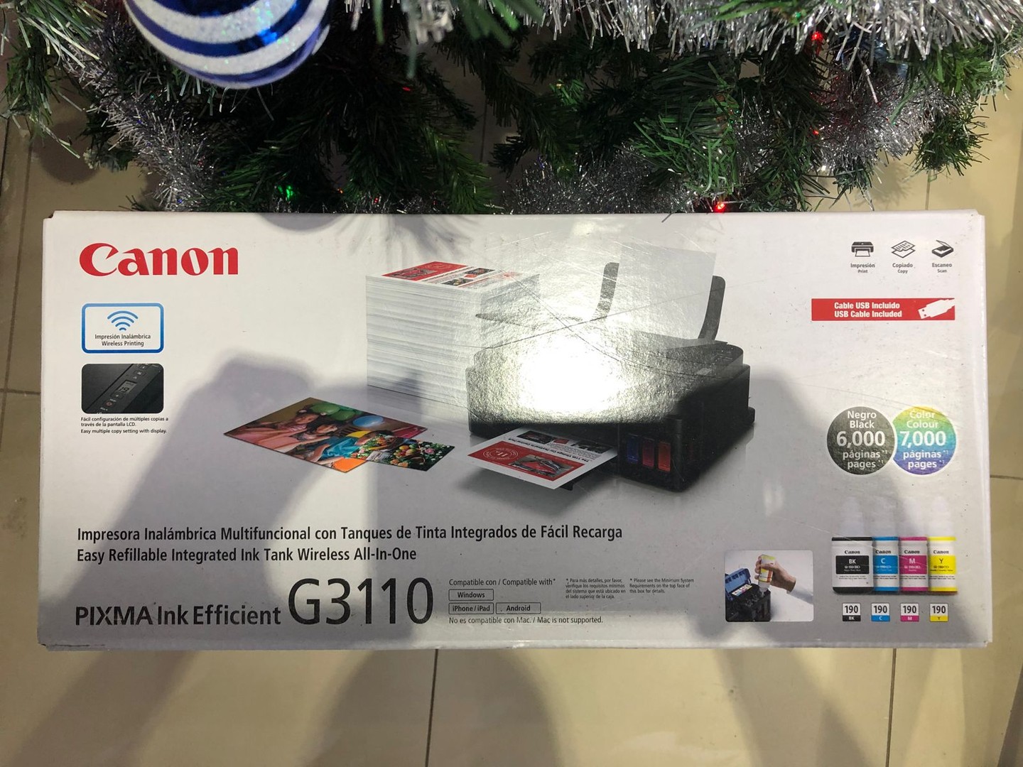 impresoras y scanners - Impresora Canon G3110 Multifuncional a Wifi Nueva y Sellada, Factura y Garantia 5