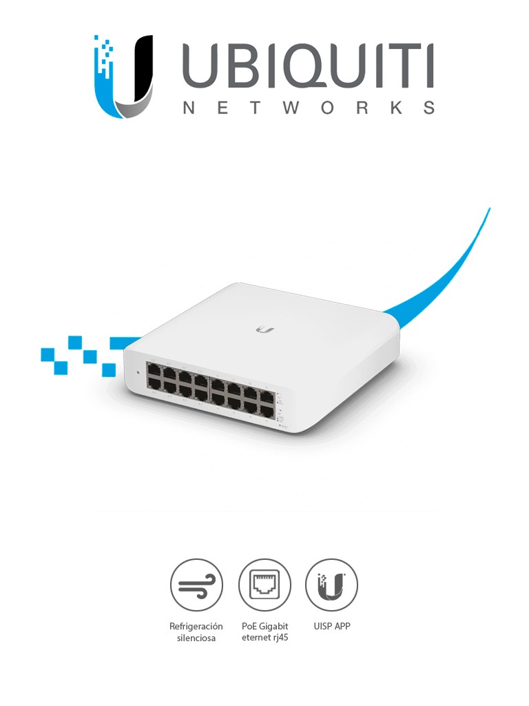 computadoras y laptops - SWITCH 16 PUERTOS UBIQUITI UNIFI, 10/100/1000MBPS, (8 PUERTOS POE) PUERTOS INDEP 0