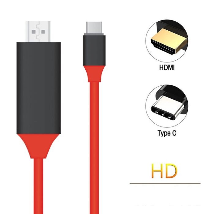 tv - Cable HDMI con conector tipo C - proyecta el contenido a la TV.