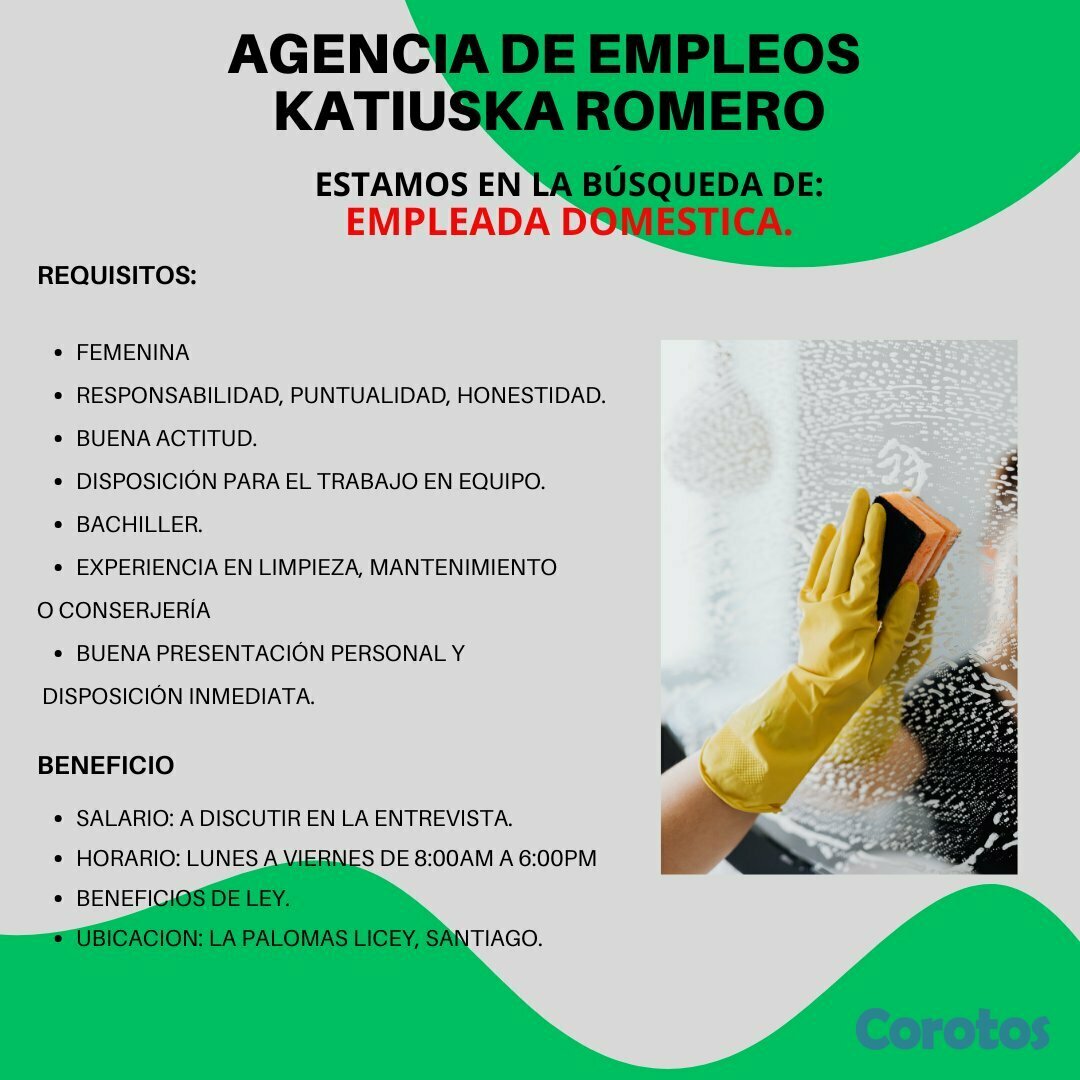 empleos disponibles - EMPLEADA DOMESTICA