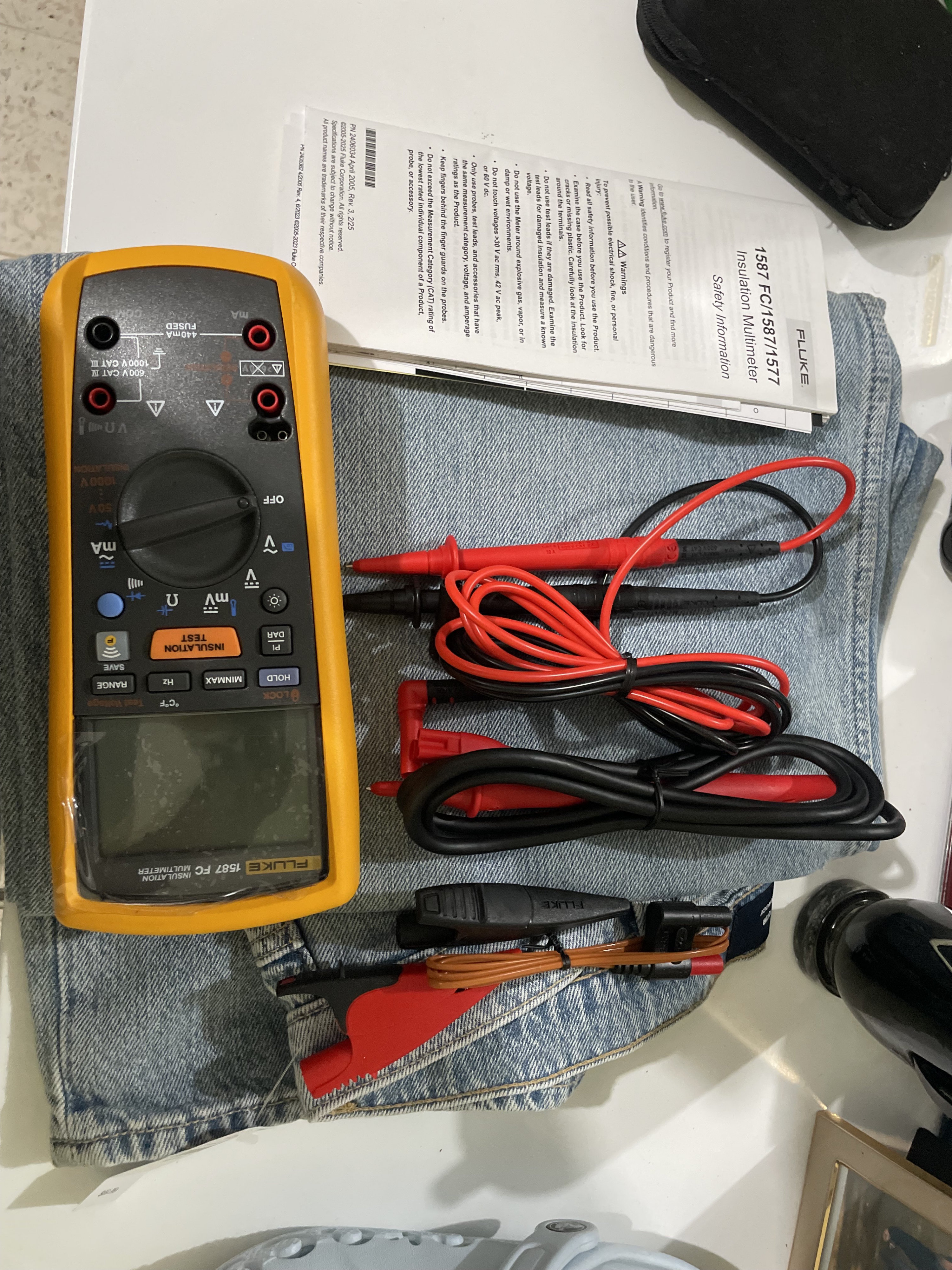 otros electronicos - multimetro fluke se conecta con el celular  3