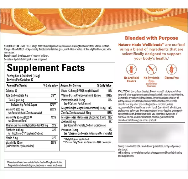 Salud y Equipamiento Médico - Vitamina C D3 Y Zinc Para El Sistema Inmune 30 Sobres 5