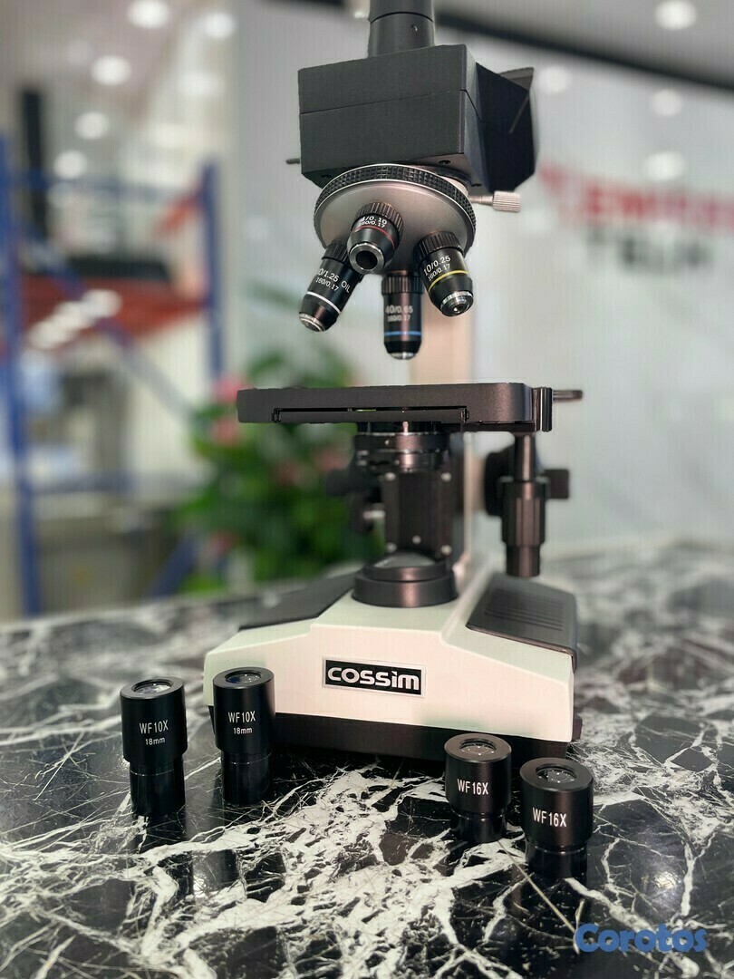 equipos profesionales - Microscopio biologico profesional para laboratorio 40X~1600X Microscopio clinico 8