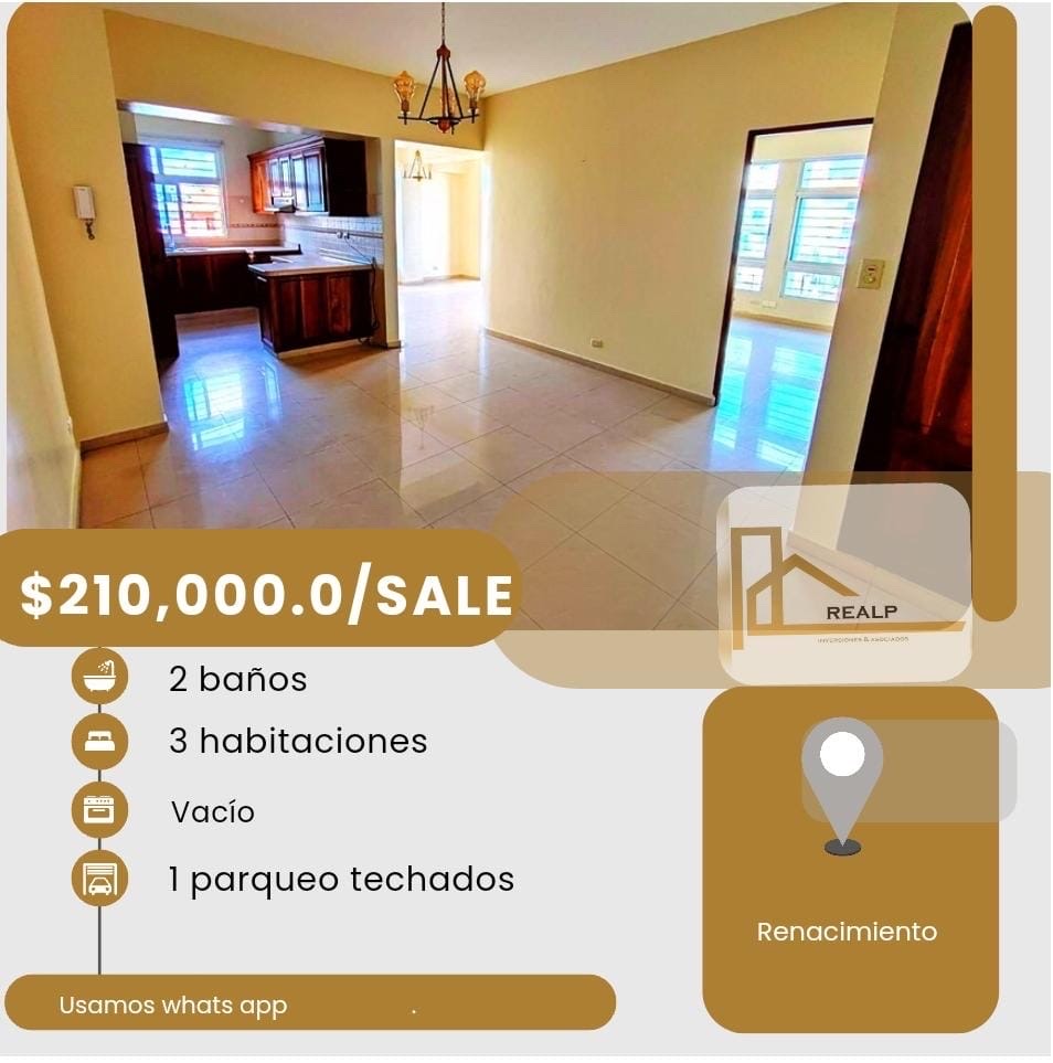 apartamentos - hermoso apartamento en una zona céntrica y tranquila en el renacimiento  0
