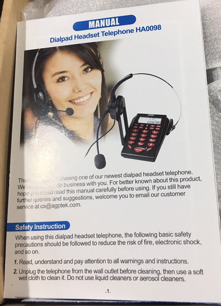 Teléfono Mono auricular para Call Center  4