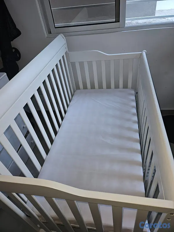 muebles - Vendo cuna + colchón como nueva  2