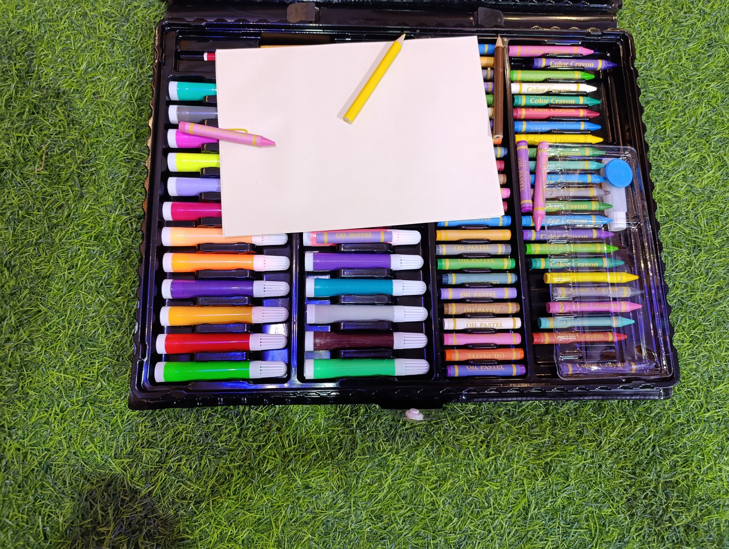 arte y antigüedades - Set de arte, lápices de colores, borrador, lápiz, crayones, goma de borrar, 2