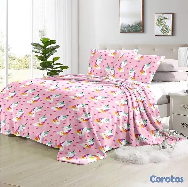 muebles y colchones - juego de frisas suave 3 piezas para cama de 60 8